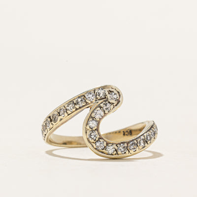 Diamond Wave Abstract Ring | 0.45ctw | SZ 6.5