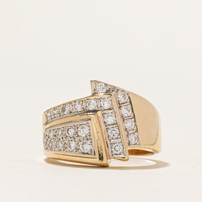 Diamond Abstract Cocktail Ring | 0.41ctw | SZ 5.25