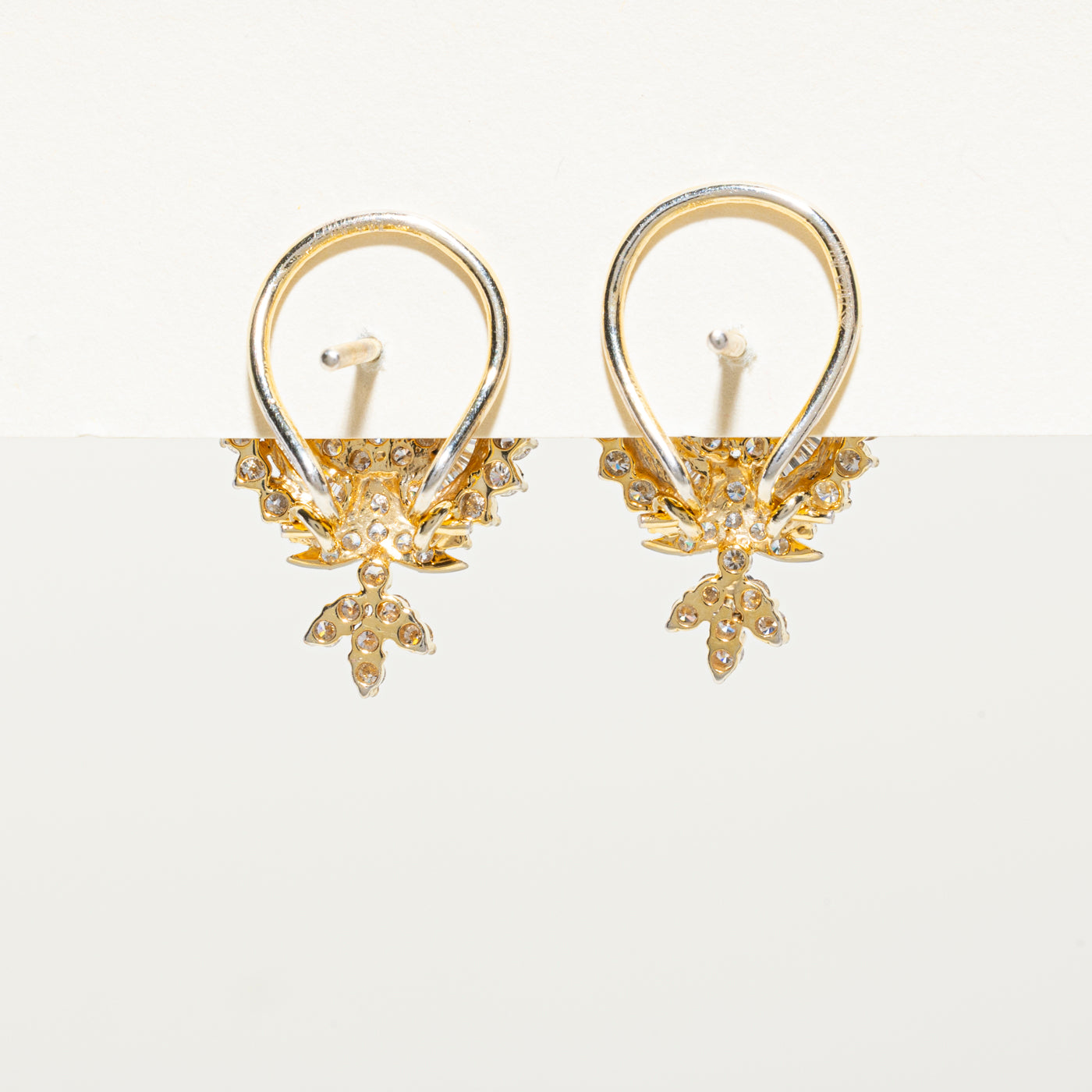 Multi Cut Diamond Ornate Stud Earrings | 2.00ctw