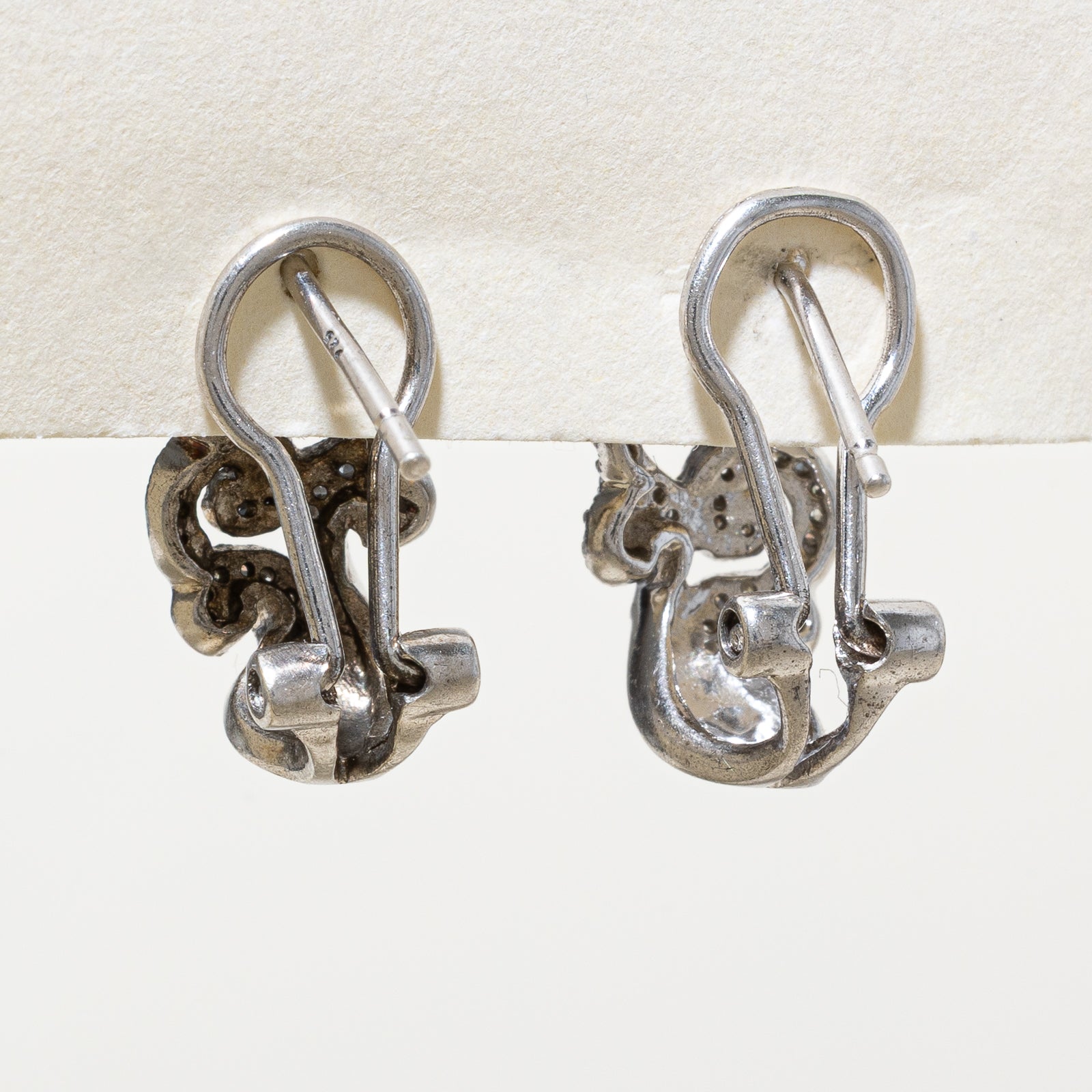 Diamond Scrollwork Ornate Earrings | 0.30ctw