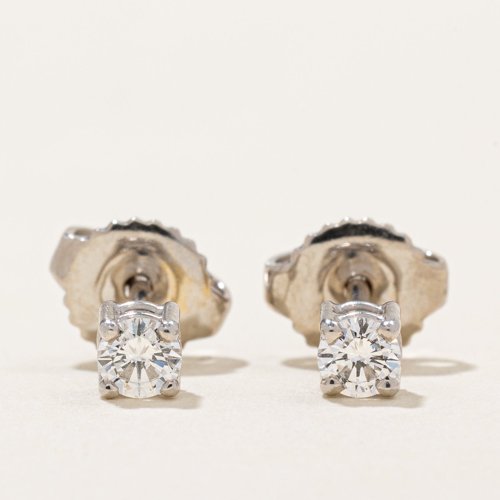 18K Diamond Stud Earrings | 0.21ctw