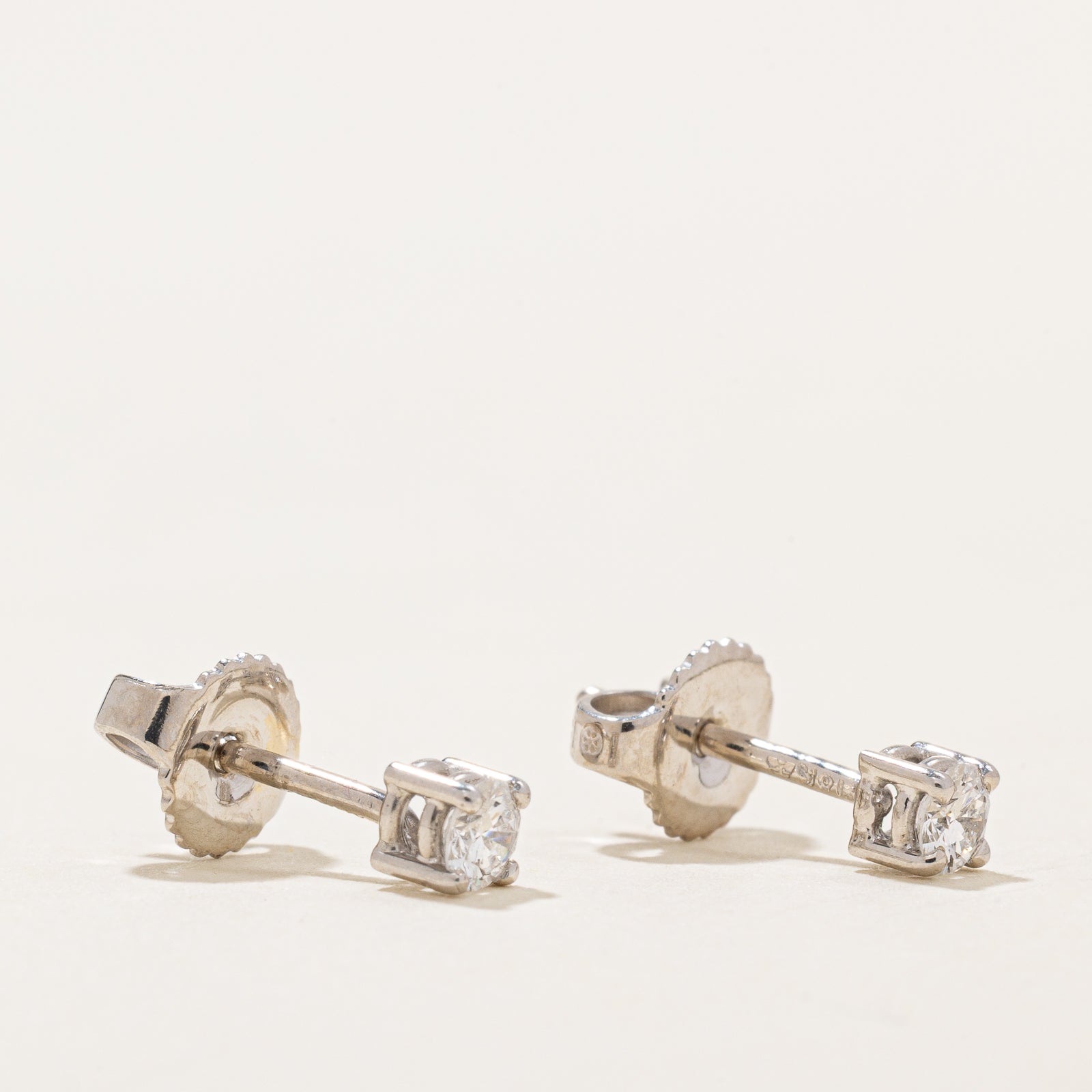 18K Diamond Stud Earrings | 0.21ctw