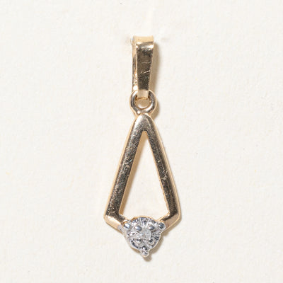 Illusion Set Diamond Geometric Pendant | 0.005ct