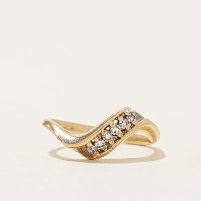 Diamond Contour Ring | 0.10ctw | SZ 5.25