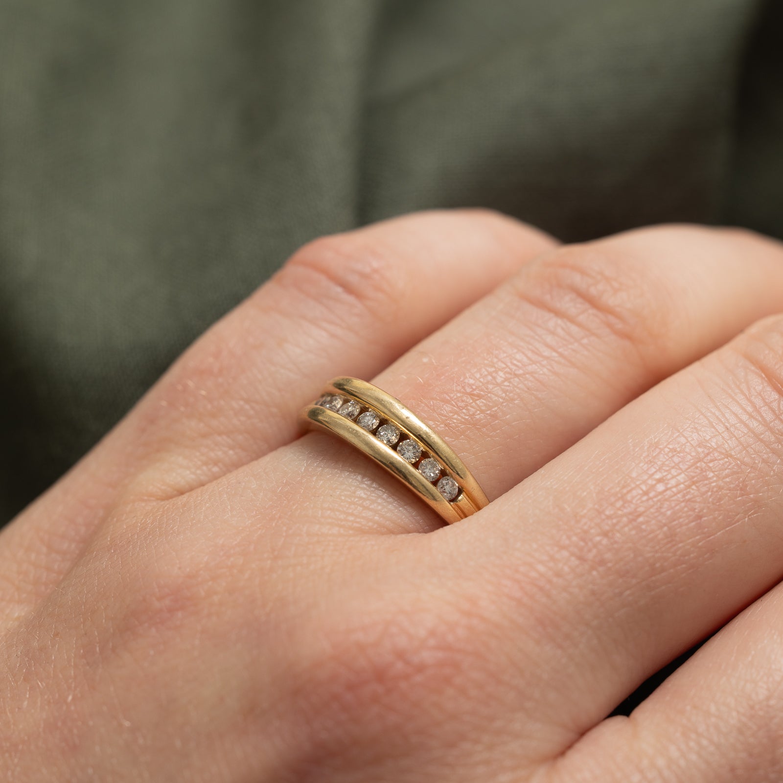 Channel Set Diamond Band | 0.24ctw | SZ 7