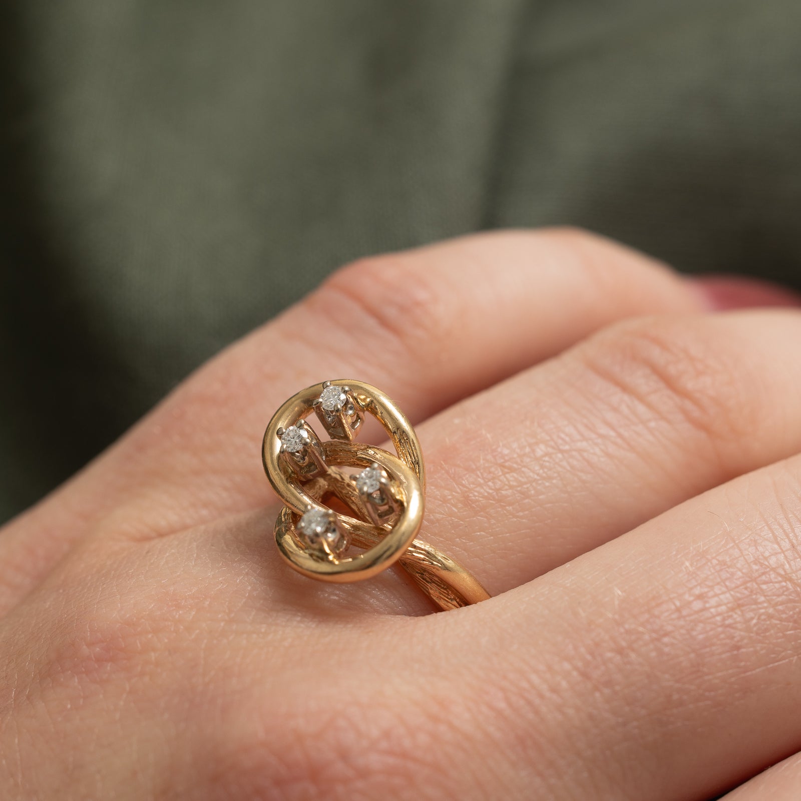 Diamond Open Knot Ring | 0.10ctw | SZ 8