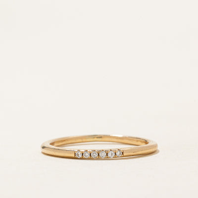 'Mejuri' Diamond Lines Ring | 0.04ctw | SZ 7.5