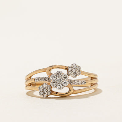 'Michael Hill' Diamond Floral Ring | 0.25ctw | SZ 7.5