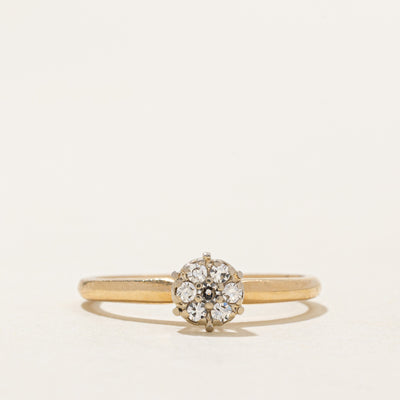 High Set Diamond Cluster Ring | 0.12ctw | SZ 6