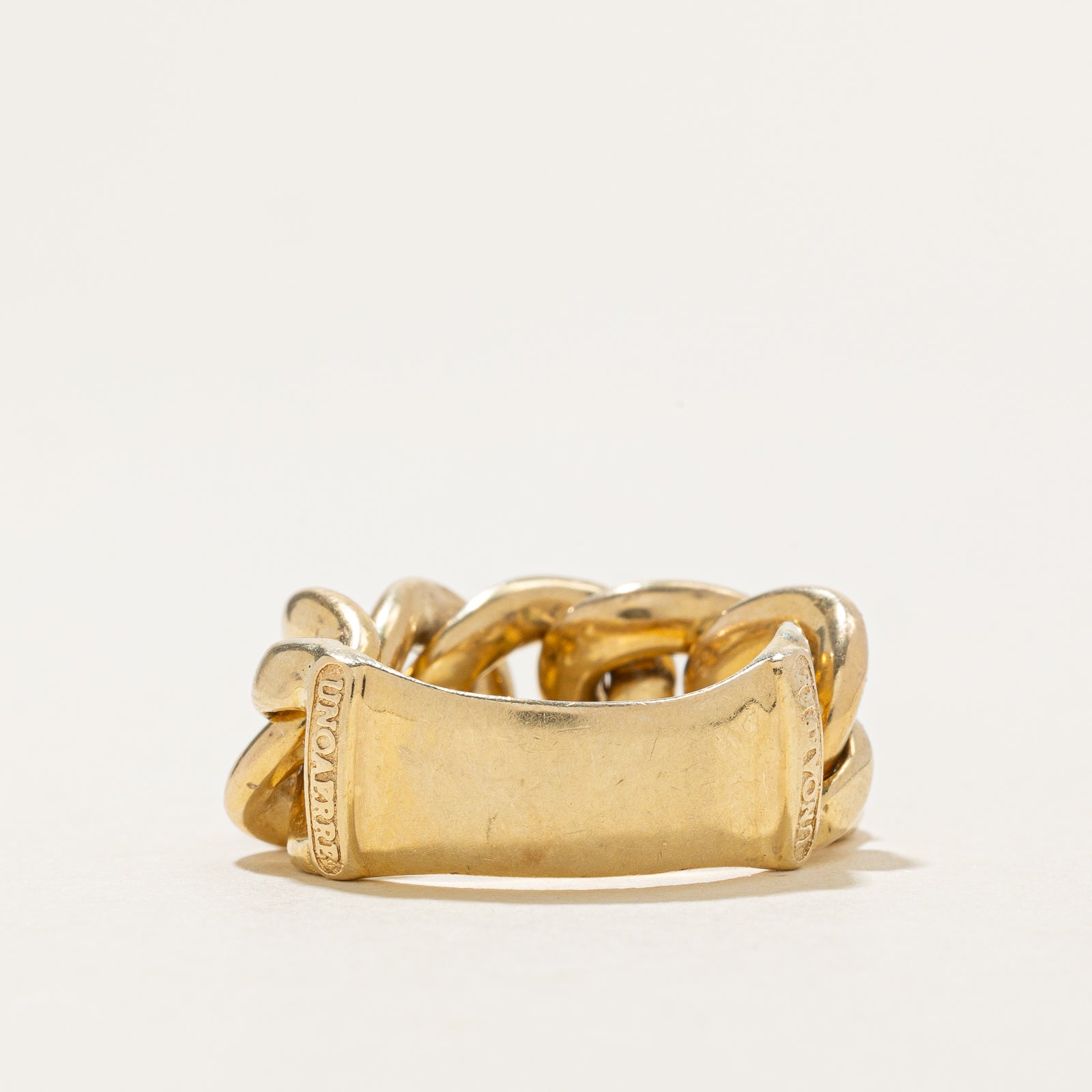 Diamond Curb Link Chain Ring | 0.15ctw | SZ 6.75