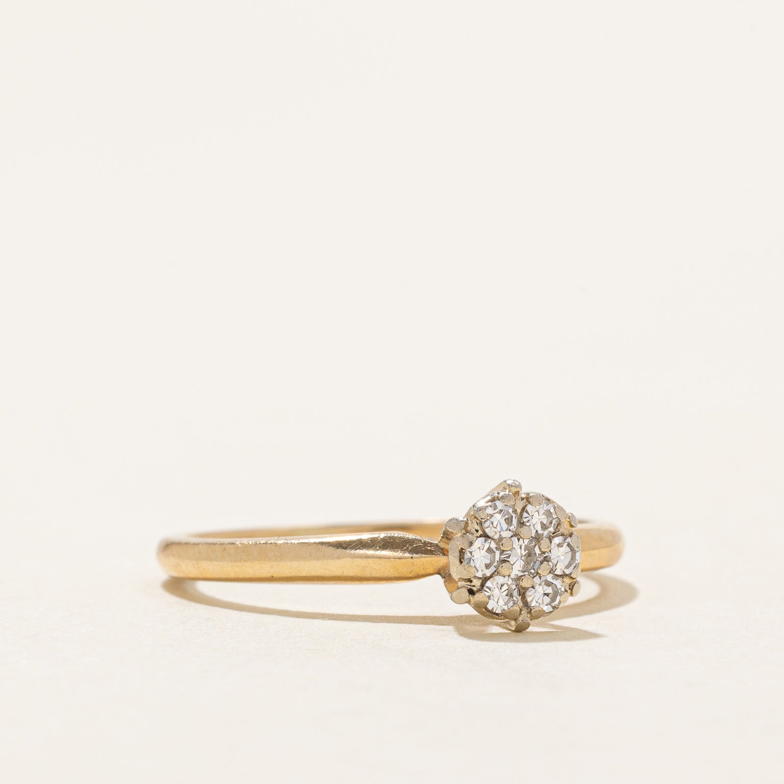 High Set Diamond Cluster Ring | 0.12ctw | SZ 6