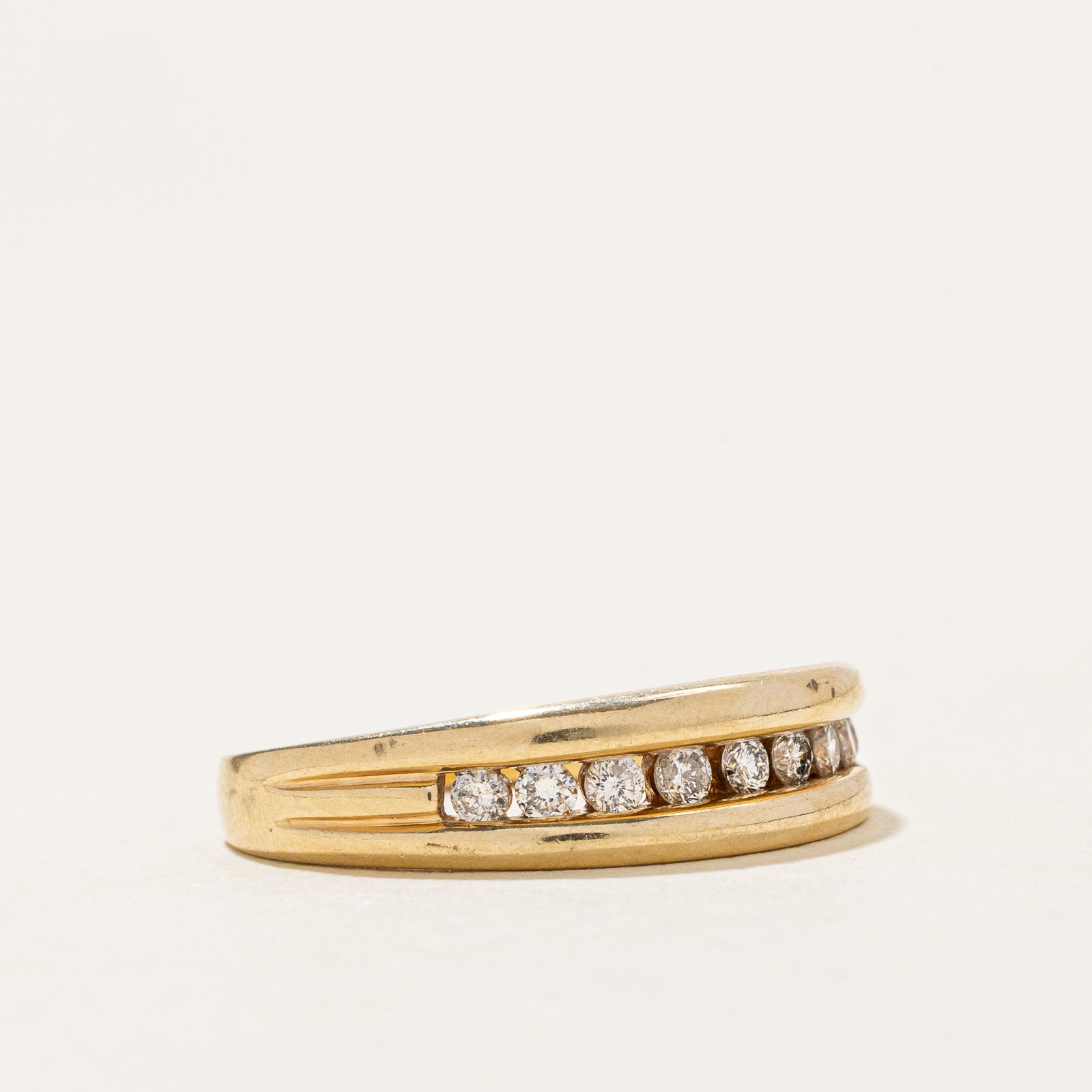 Channel Set Diamond Band | 0.24ctw | SZ 7