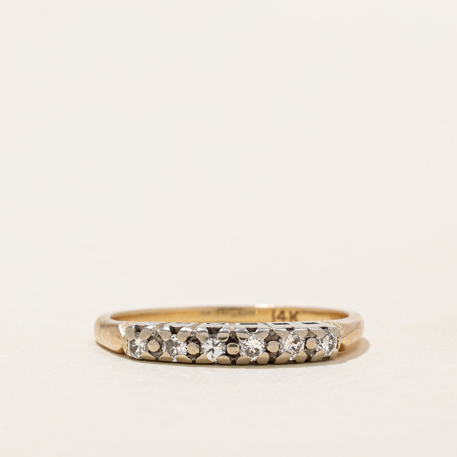 Six Stone Diamond Band | 0.18ctw | SZ 7.5