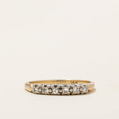 Six Stone Diamond Band | 0.18ctw | SZ 7.5