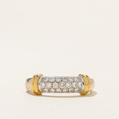 'Birks' Pave Set Diamond Dome Ring | 0.42ctw | SZ 8.5
