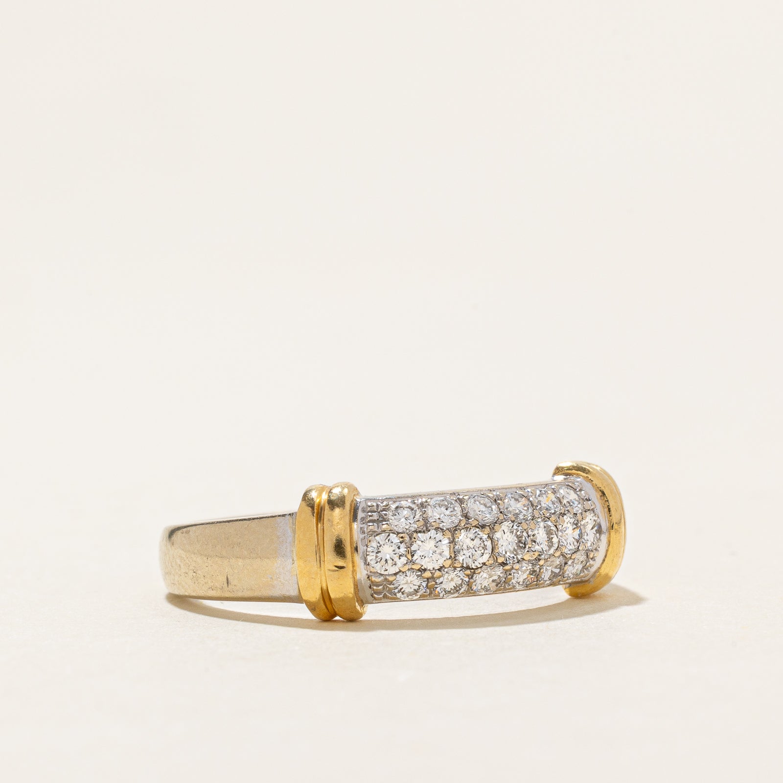 'Birks' Pave Set Diamond Dome Ring | 0.42ctw | SZ 8.5