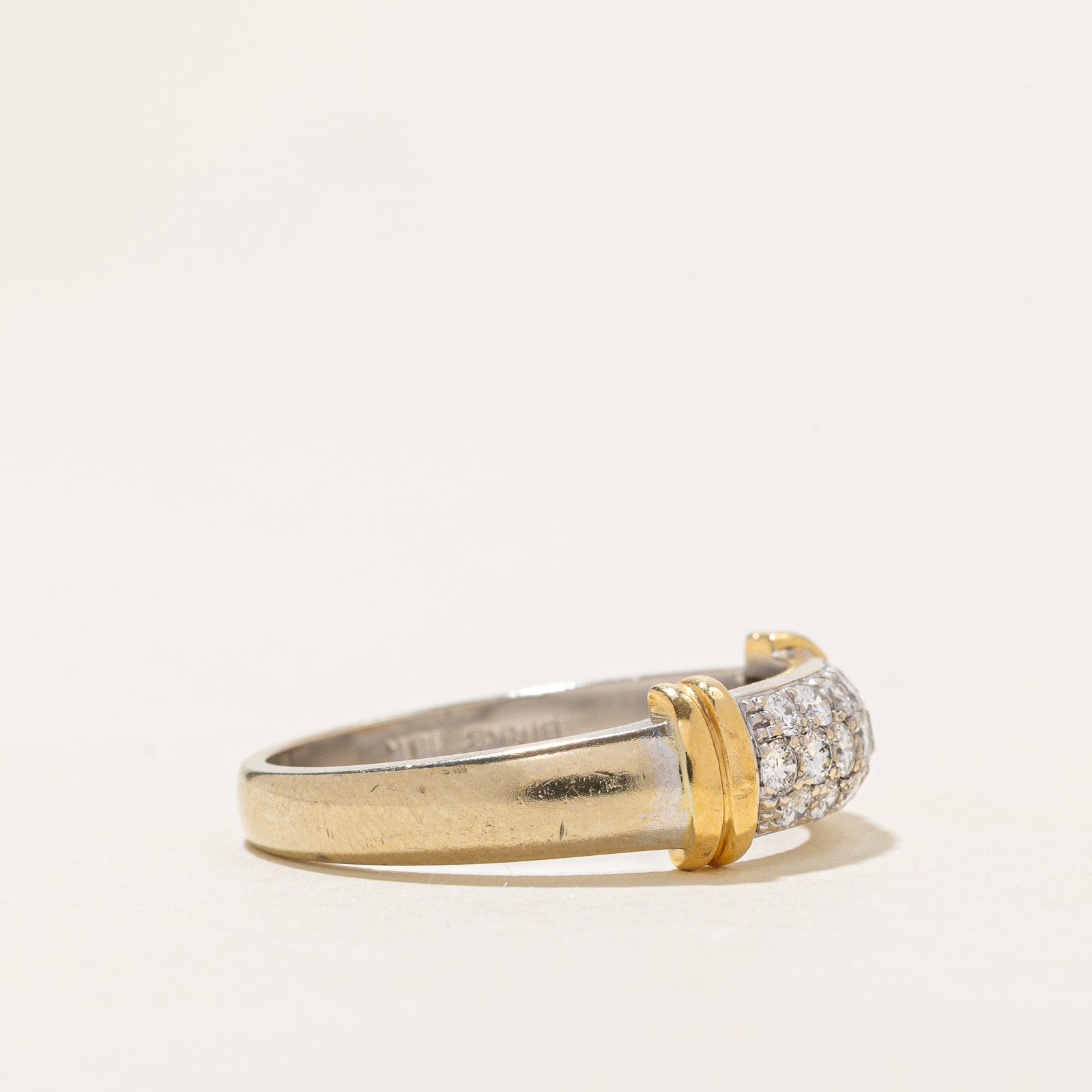 'Birks' Pave Set Diamond Dome Ring | 0.42ctw | SZ 8.5