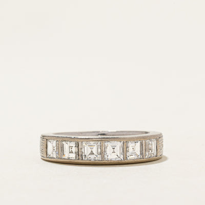 Six Stone Square Cut Diamond Band | 1.38ctw | SZ 6.25