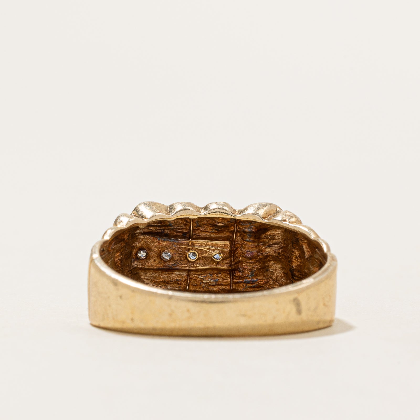 Diamond Nuggety Ring | 0.04ctw | SZ 9