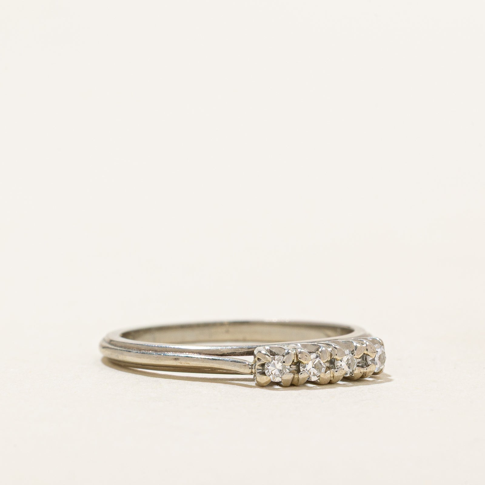 High Set Four Stone Diamond Ring | 0.11ctw | SZ 6