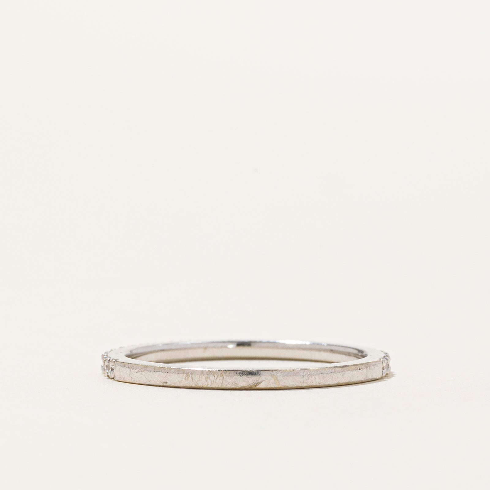 14K Pavé Set Semi Eternity Diamond Band | 0.26ctw | SZ 6.75