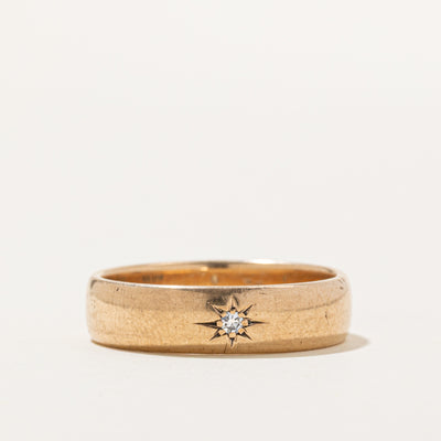 10K Star Set Diamond Band | 0.04ct | SZ 11.25
