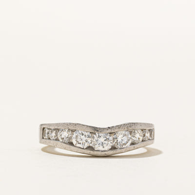 Channel Set Diamond Contour Band | 0.88ctw | SZ 7
