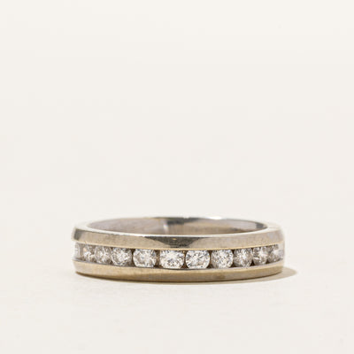 Channel Set Semi Eternity Diamond Band | 0.36ctw | SZ 5.25
