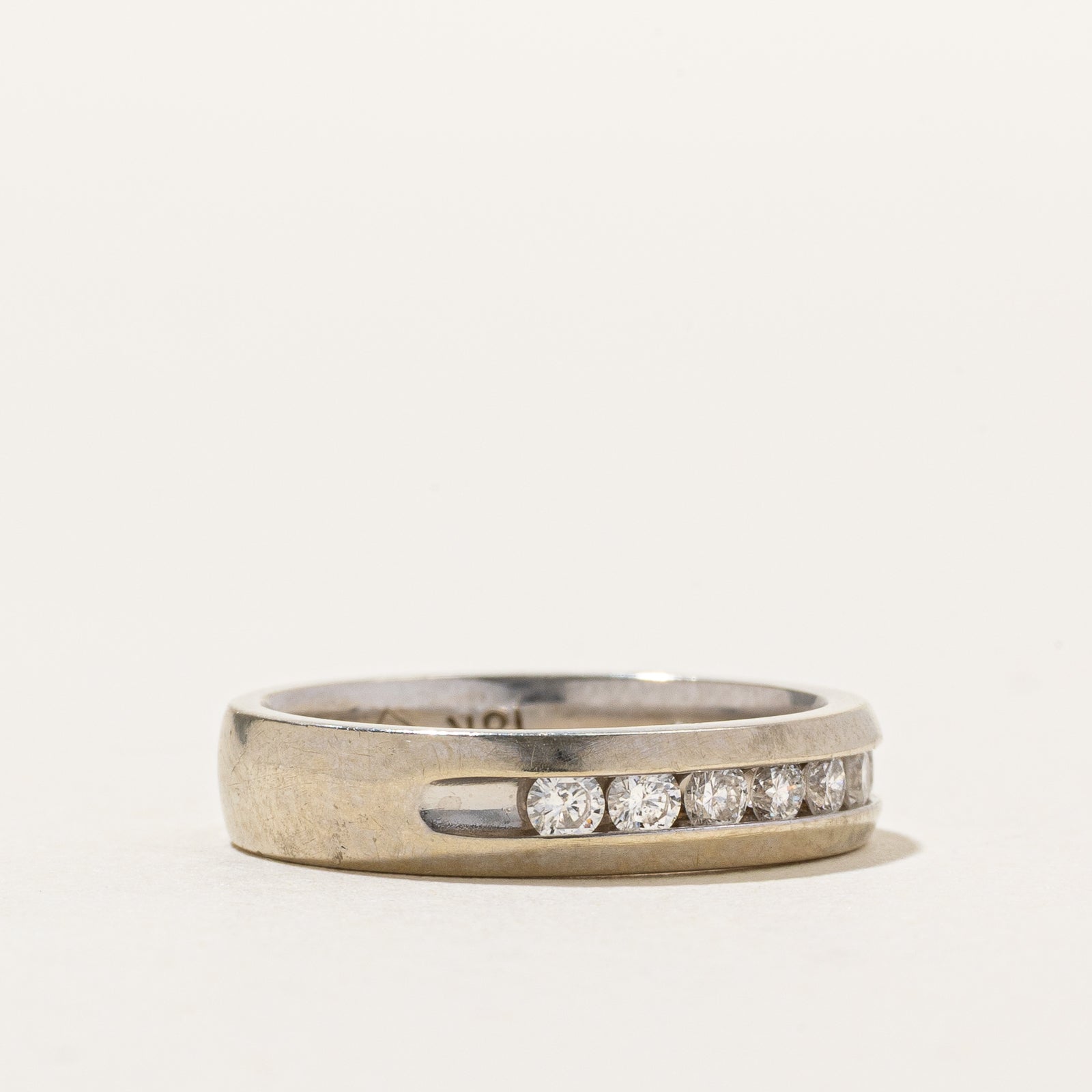 Channel Set Semi Eternity Diamond Band | 0.36ctw | SZ 5.25