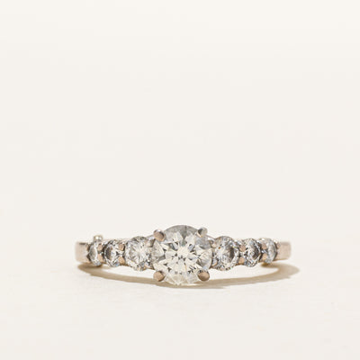 Round Brilliant Diamond Engagement Ring | 1.08ctw | SZ 3.75