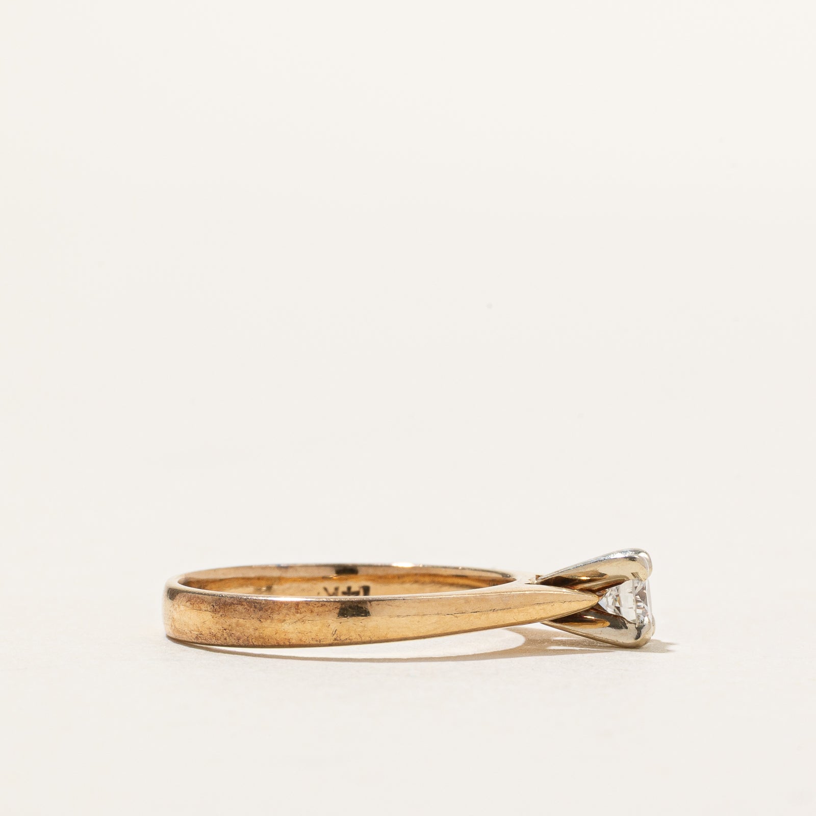 Solitaire High Set Diamond Ring | 0.22ct | SZ 5