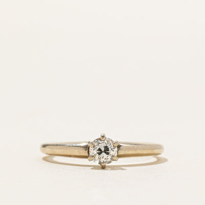 Old European Cut Six Prong Diamond Ring | 0.36ct | SZ 5