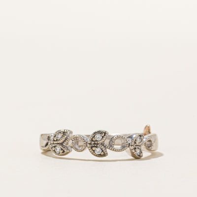 10K Diamond Milgrained Vine Band | 0.04ctw | SZ 6.5