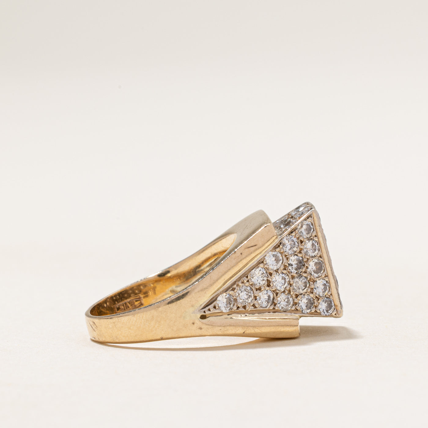 Diamond Geometric Grid Cocktail Ring | 2.25ctw | SZ 5.75