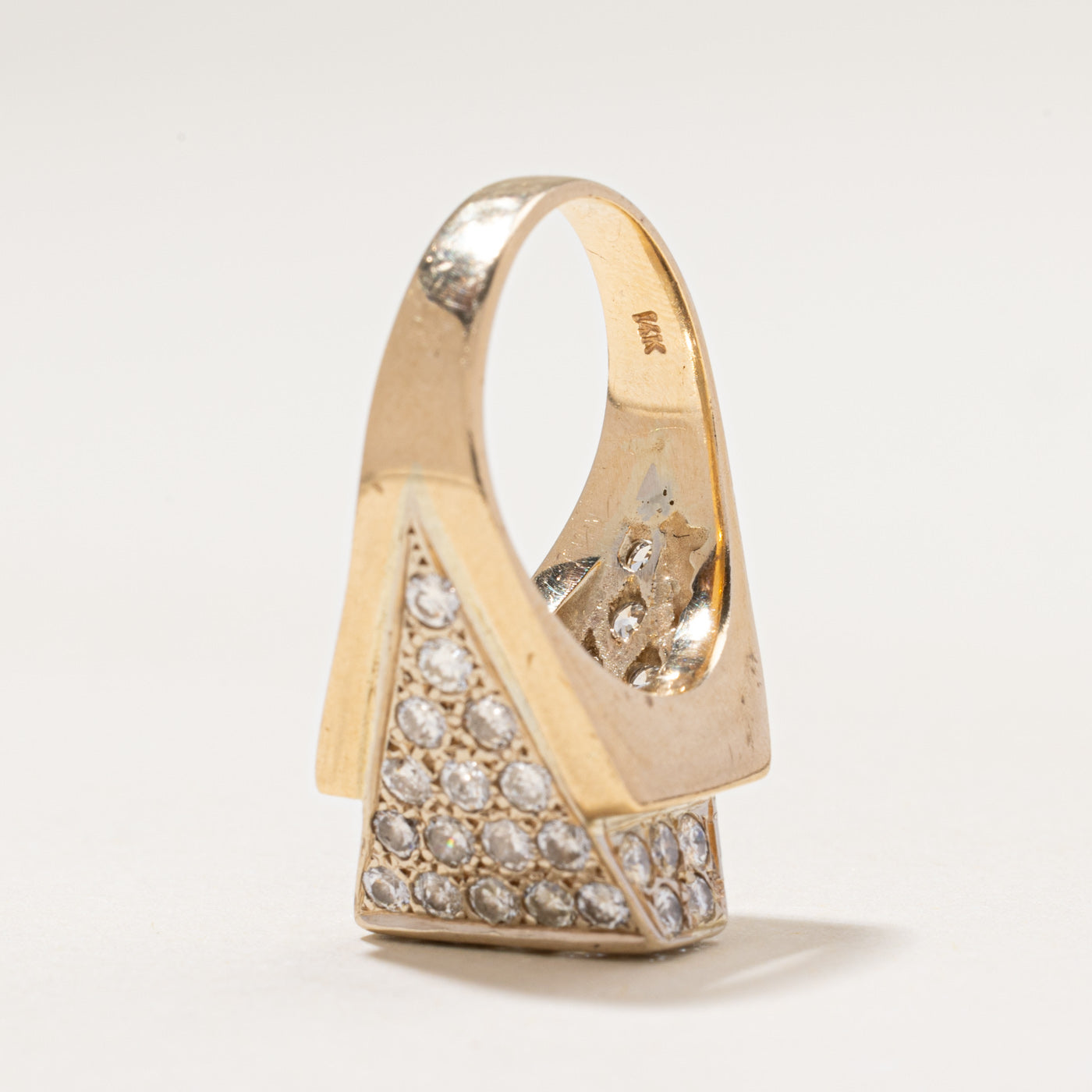 Diamond Geometric Grid Cocktail Ring | 2.25ctw | SZ 5.75