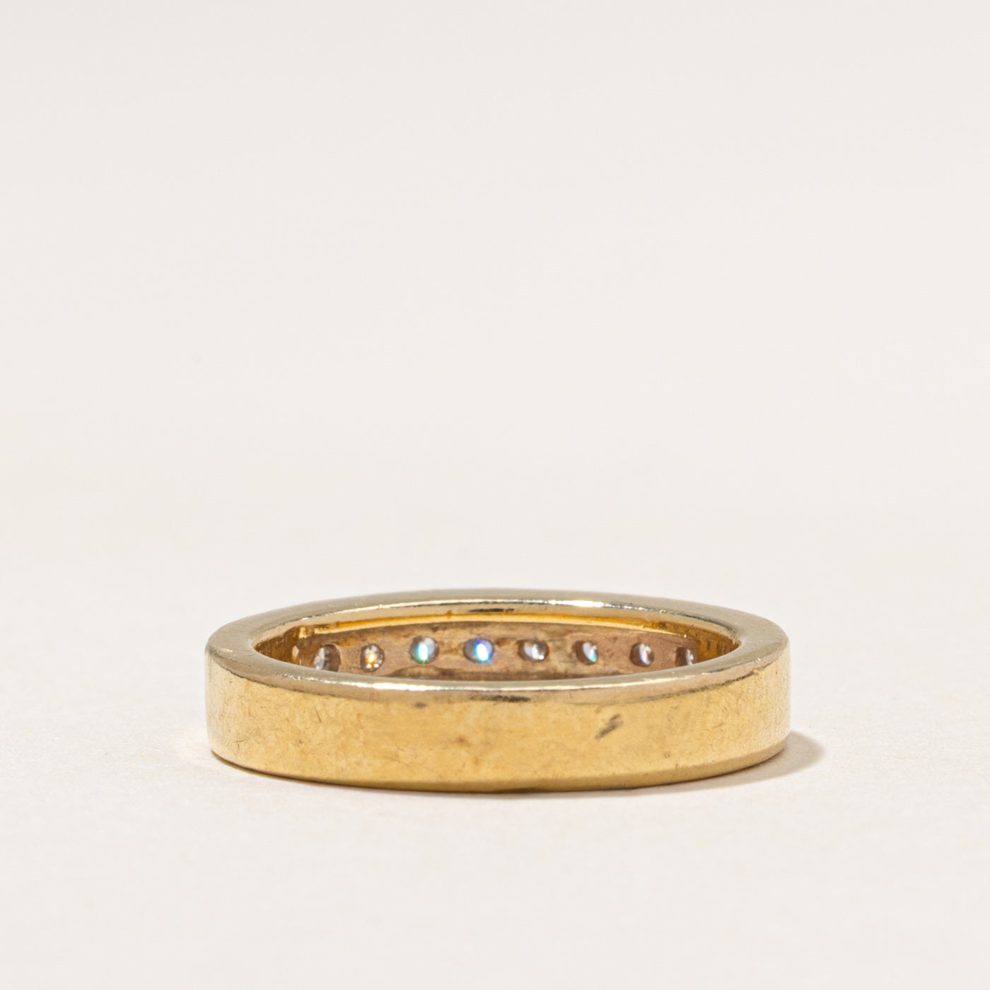 18k Semi Eternity Diamond Band | 0.25ctw | 3.90mm | SZ 5