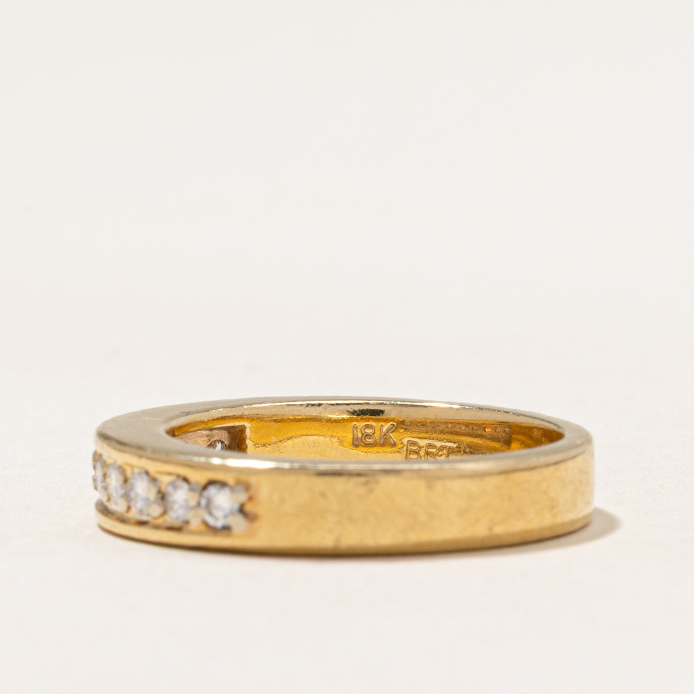 18k Semi Eternity Diamond Band | 0.25ctw | 3.90mm | SZ 5