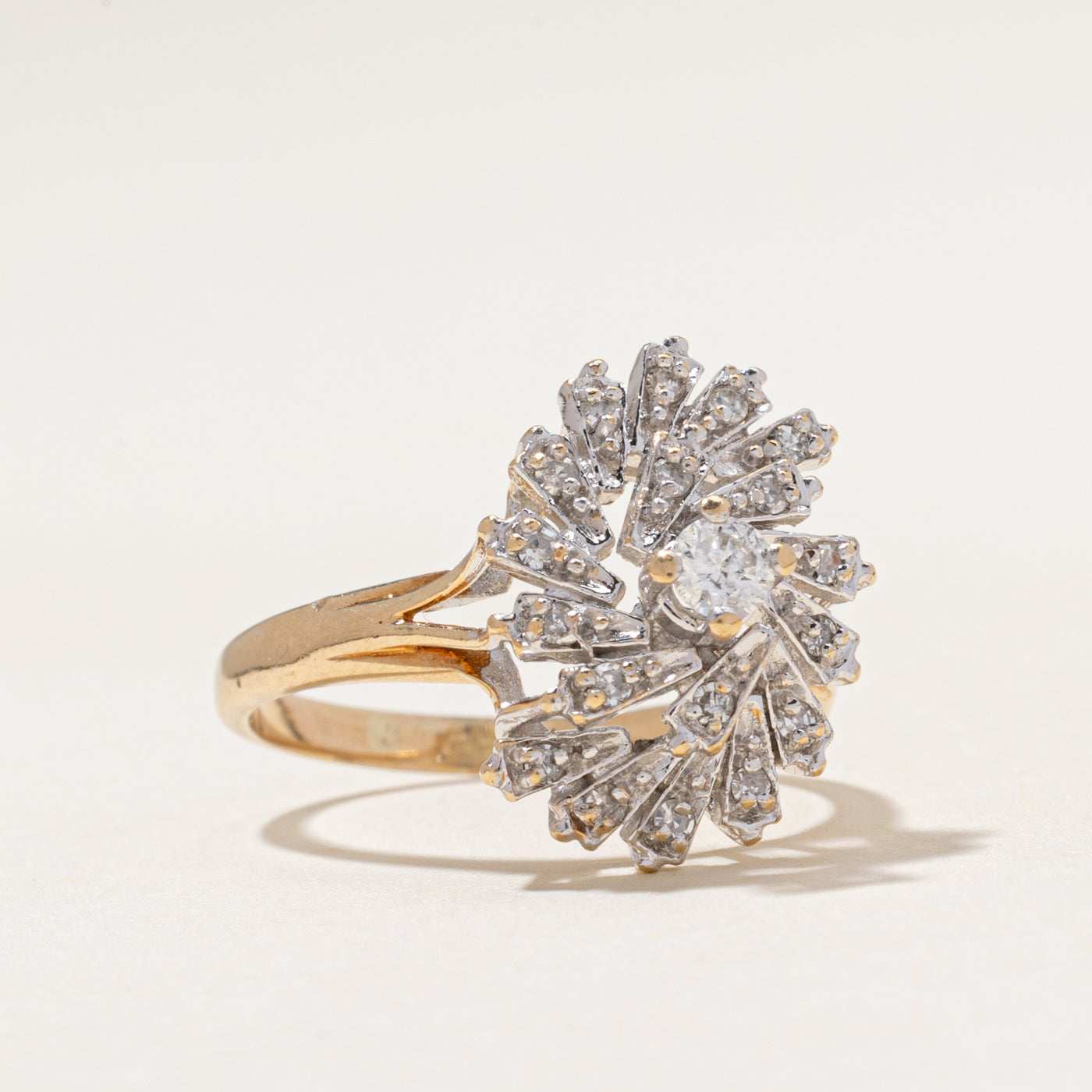 Diamond Cluster Cocktail Ring | 0.33ctw | SZ 6.25