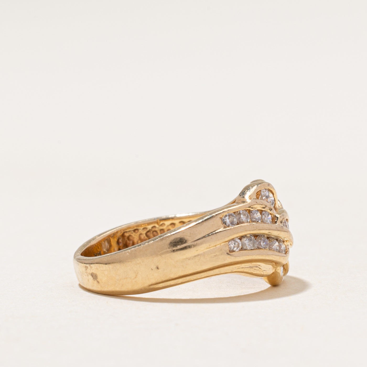 Channel Set Diamond Waterfall Ring | 0.60ctw | SZ 5.5