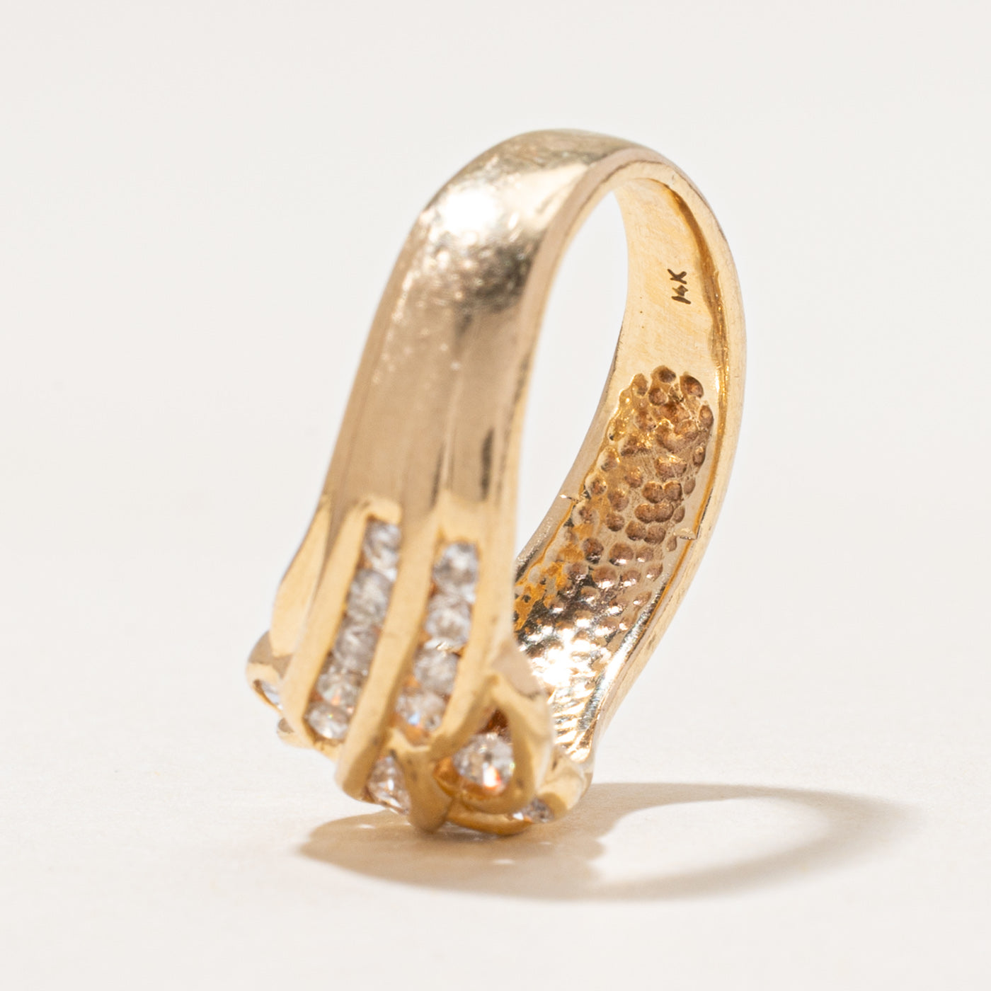 Channel Set Diamond Waterfall Ring | 0.60ctw | SZ 5.5