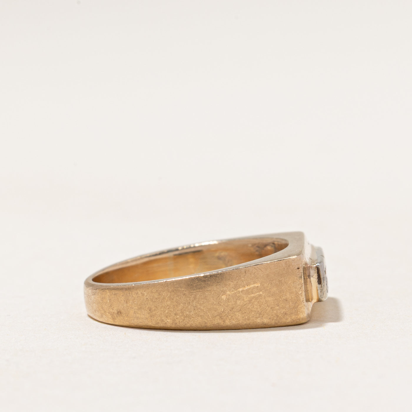 Six Stone Diamond Signet Ring | 0.12ctw | SZ 5.75