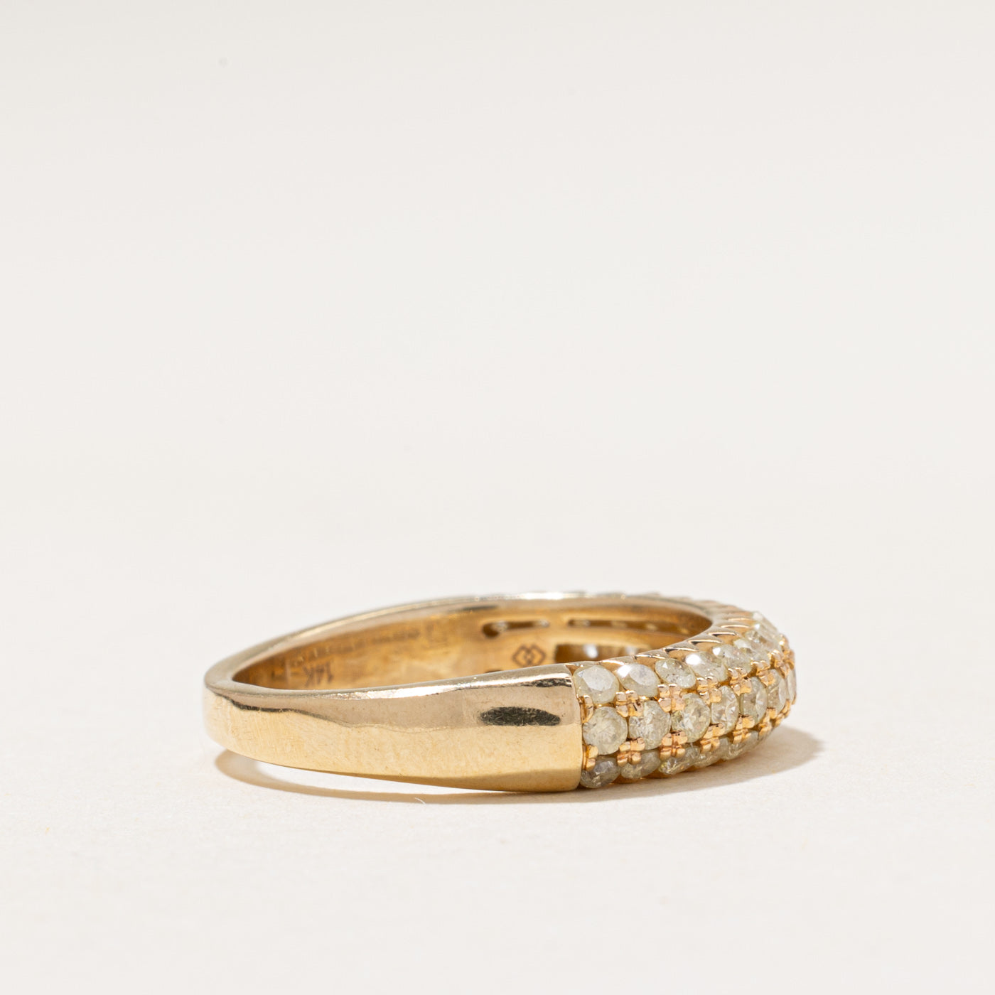 Multi Row Diamond Dome Ring | 1.08ctw | SZ 7.5