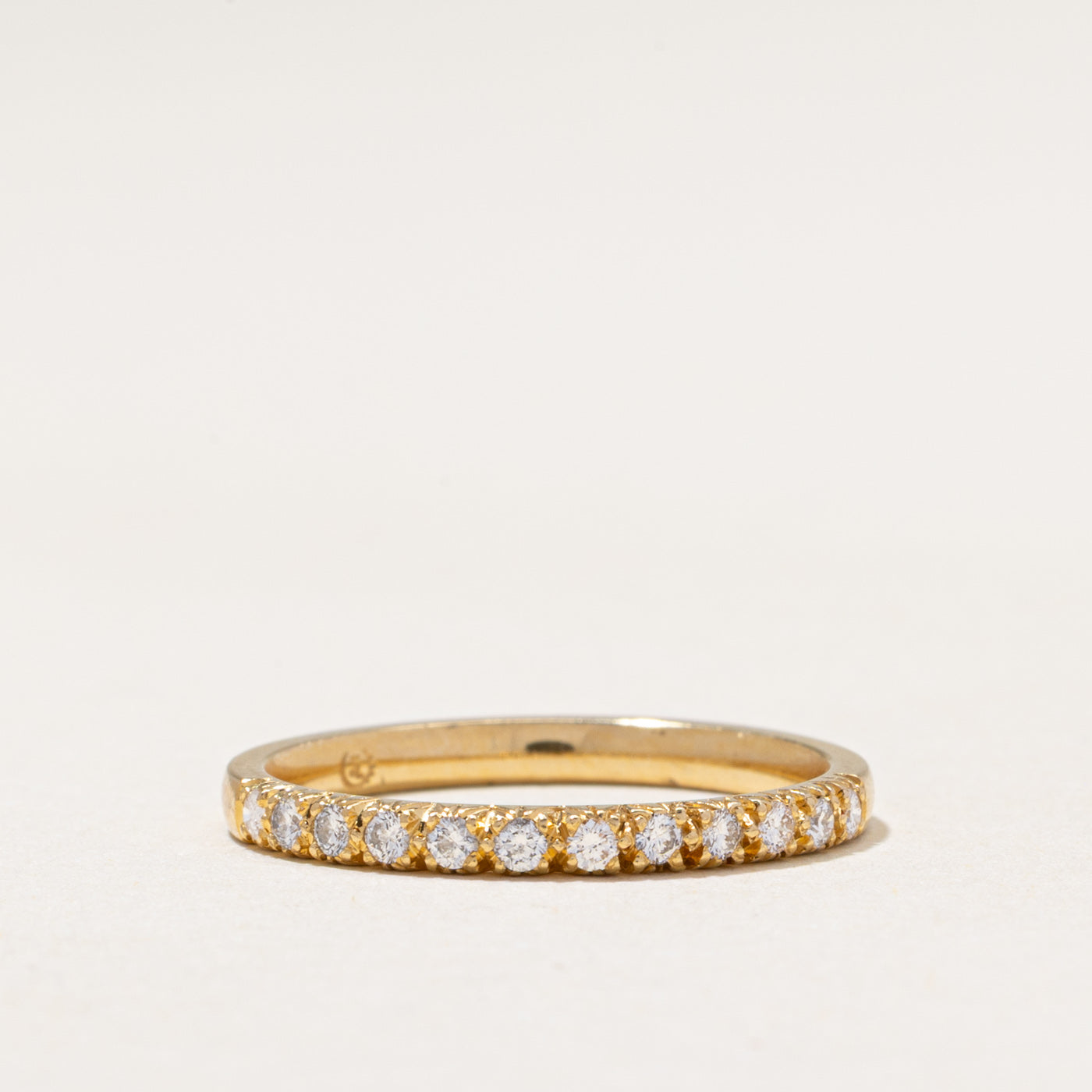 18k Semi Eternity Diamond Band | 0.22ctw | 2.00mm | SZ 6.25
