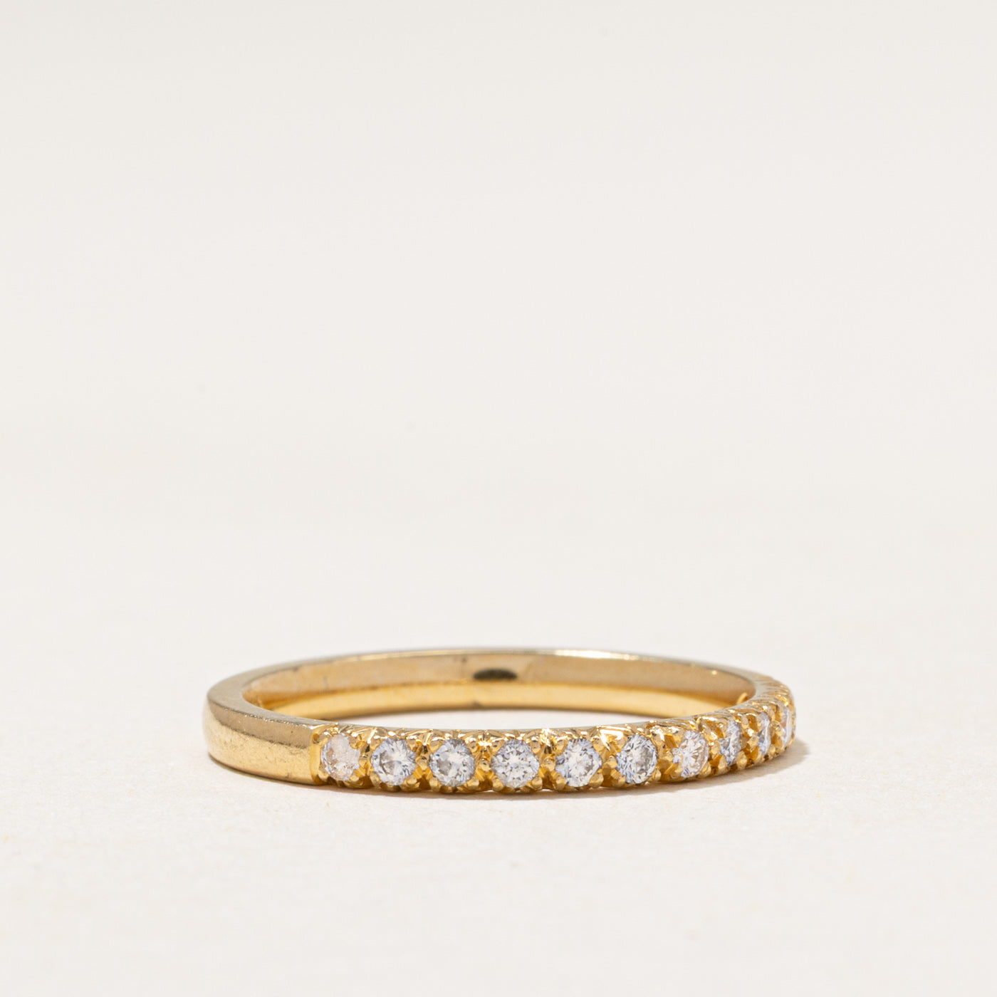 18k Semi Eternity Diamond Band | 0.22ctw | 2.00mm | SZ 6.25