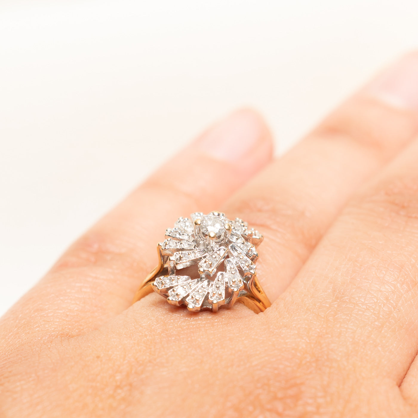 Diamond Cluster Cocktail Ring | 0.33ctw | SZ 6.25