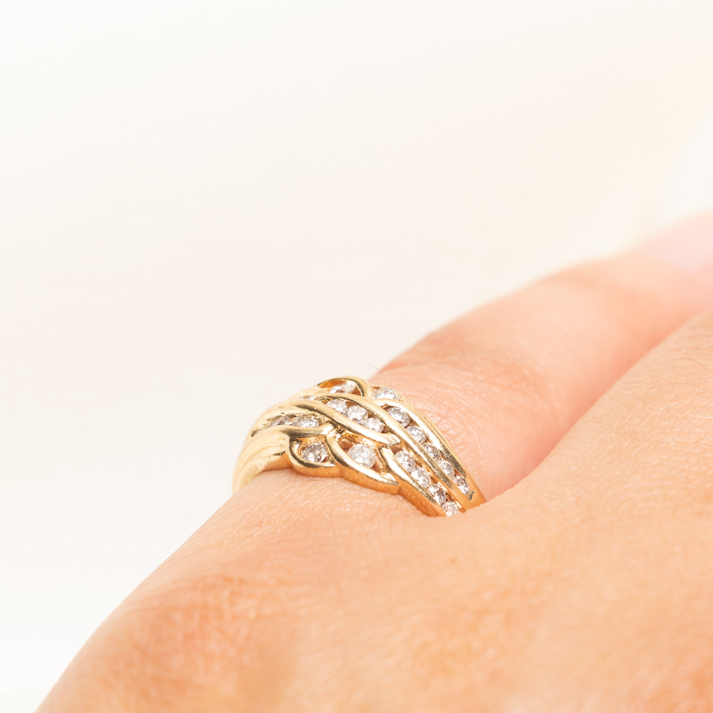 Channel Set Diamond Waterfall Ring | 0.60ctw | SZ 5.5