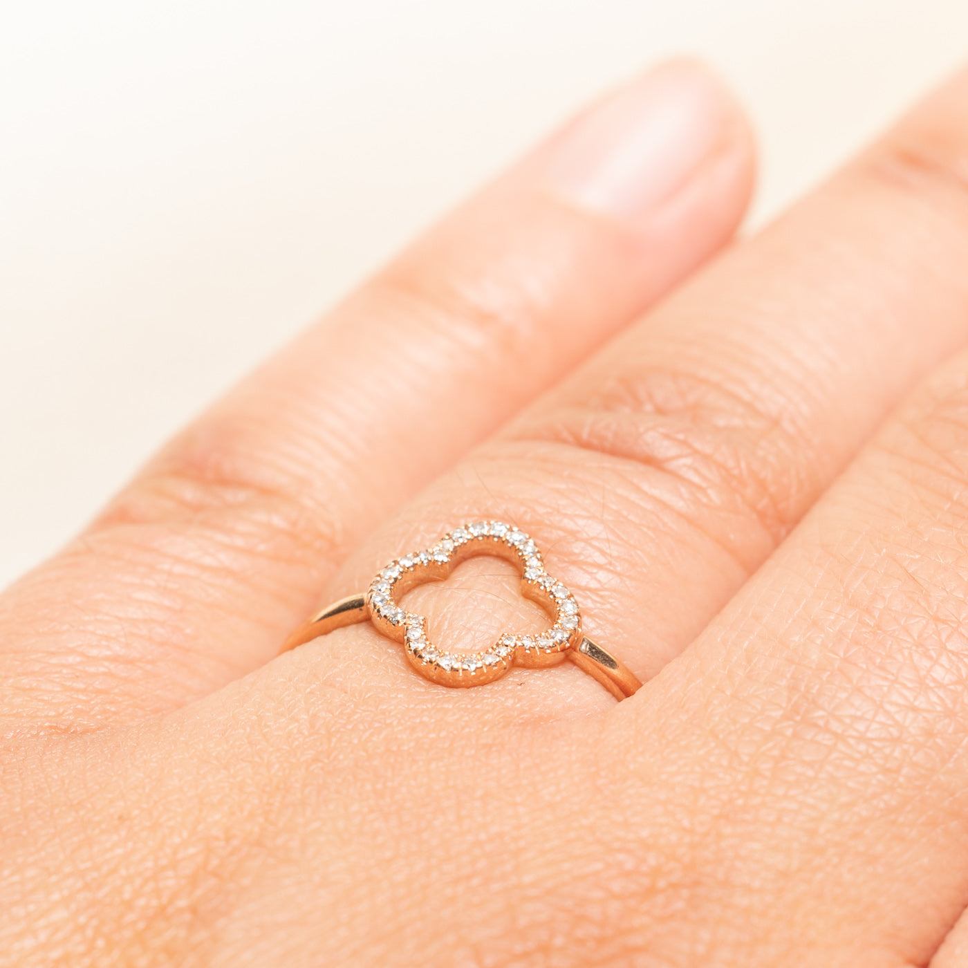Diamond Clover Ring | 0.06ctw | SZ 7
