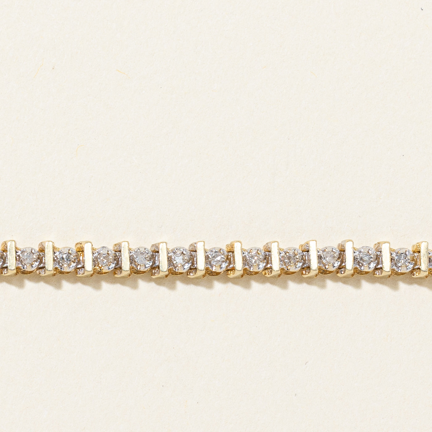 Illusion Set Diamond Tennis Bracelet | 0.50ctw | 7"