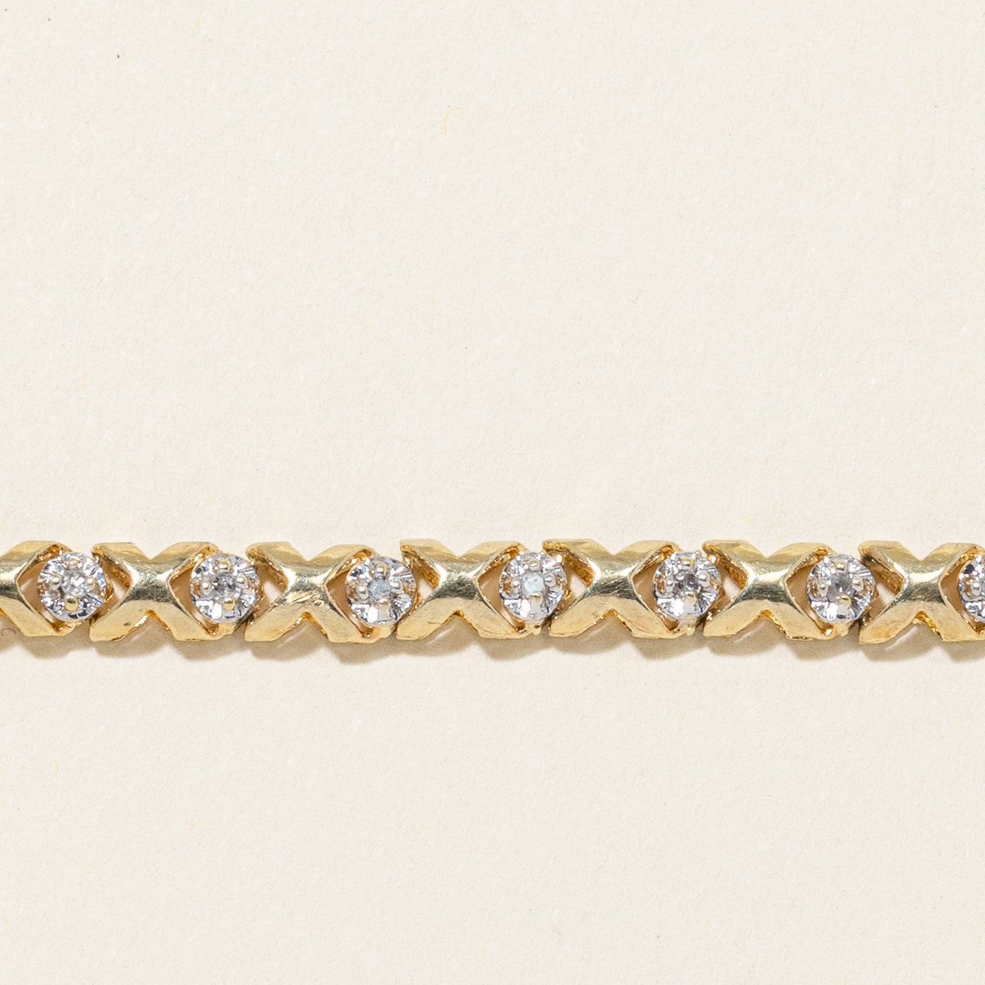 Illusion Set Diamond Tennis Bracelet | 0.20ctw | 7"