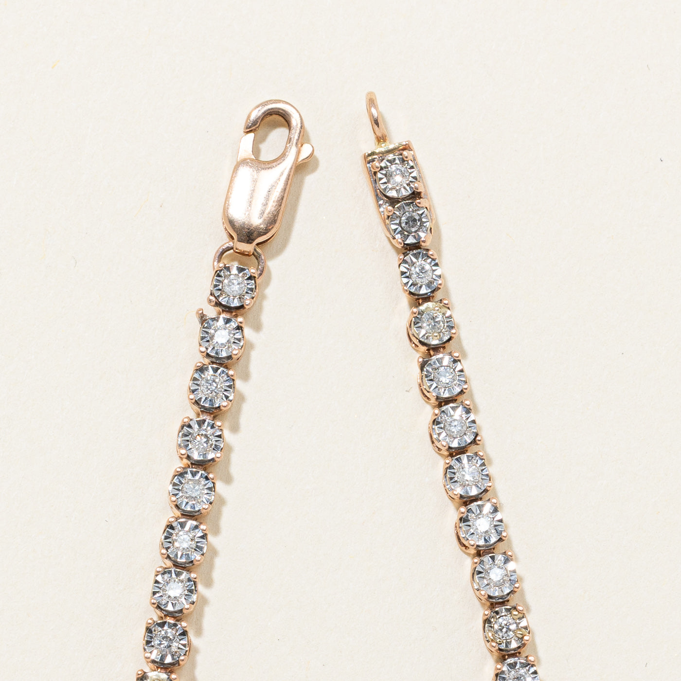 Illusion Set Diamond Tennis Bracelet | 1.00ctw | 7.5"